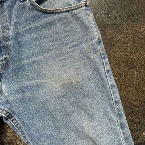 Levi’s 505 Distressed Light Wash Jeans Size 34x30 Regular Fit 100% Cotton - Picture 4 of 16